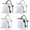 Hibbent All Metal Shower Head,High Pressure Rainfall Shower Head,with Handheld