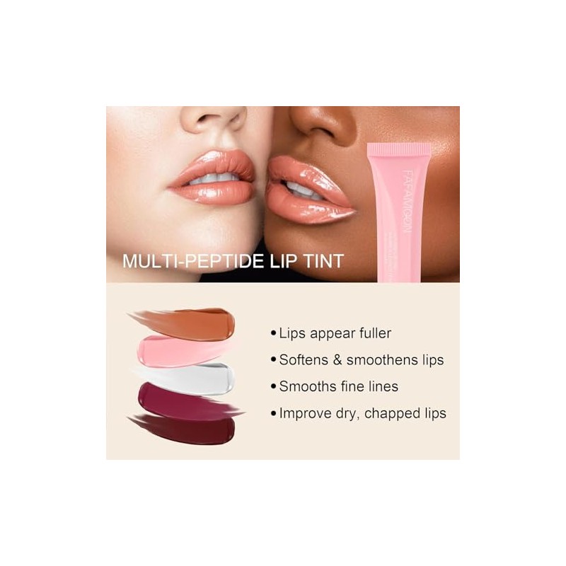 Peptide Glaze Tinted Lip, Bálsamo Labial Hidratante con Vit E