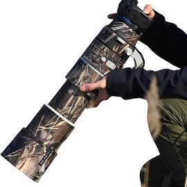 ROLANPRO Lens Cover | Compatible with Canon RF 200-800mm F6.3-9 IS USM | Camouflage Coat for Telephoto Lens | Triple Layer Protection | Color Number: Hay Camo (MY-649)