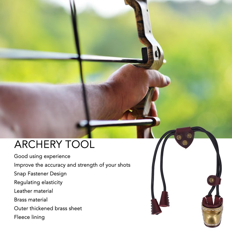 Archery Leather Finger Guard Comfortable Regulating Ergonomic Simple Use Archery