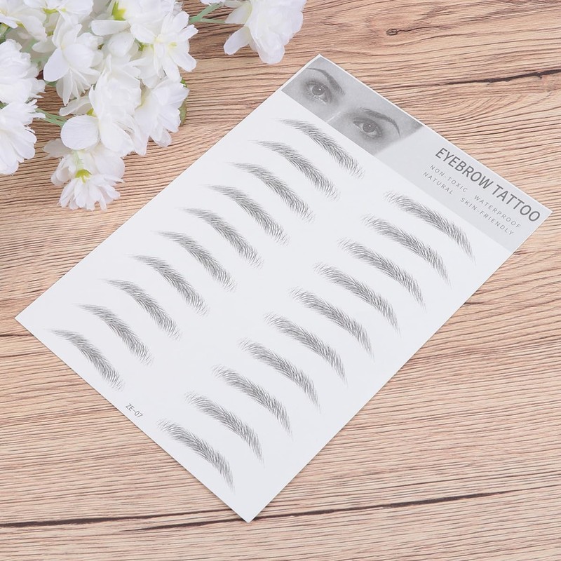 Cabilock 2 Piezas Pegatina para Cejas Falsas D, de Papel