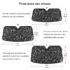 Car Sun Shade White Spider Web Windshield Sunshade Protector for