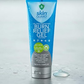 Skin Guard Pack 12 Piezas Gel Lidocana con Aloe Vera 250 ml After Sun Regenerador Fresco Post Solar Burn Relief                                       
