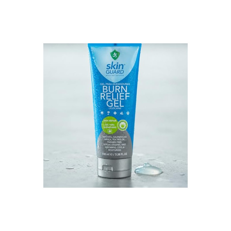 Skin Guard Pack 12 Piezas Gel Lidocana con Aloe Vera