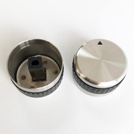 GRILLJOB Stainless Steel 304 Gas Grill Control Knob, 1 PC Pack Gas Burner Replacement Knob, Fits BBQ Gas Grills with 8 mm D Shaped Valve Stem