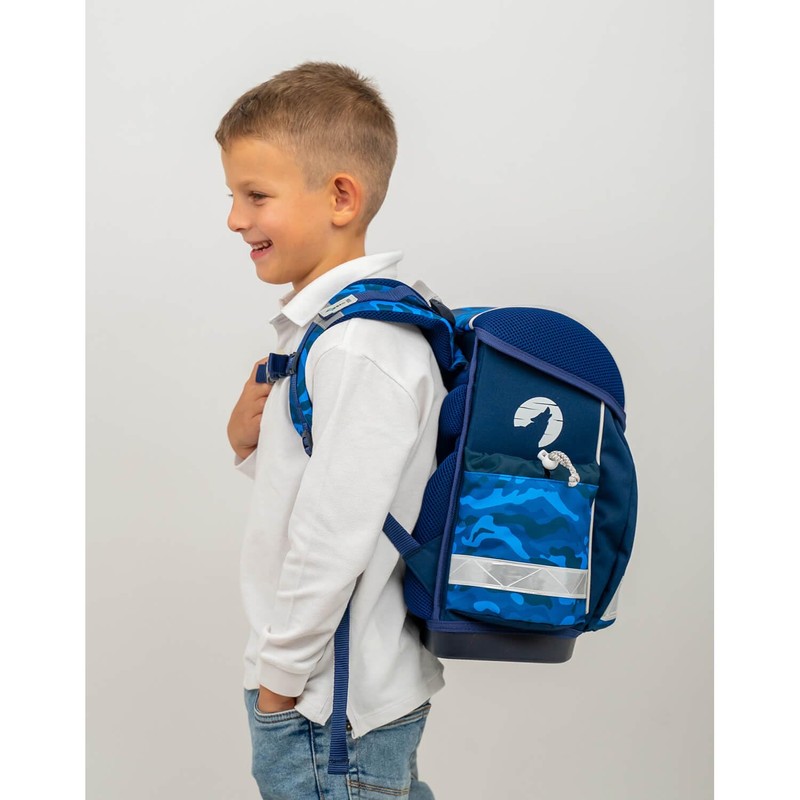 Belmil Classy Ergonomic School Bag with Chest Strap (403-13/AG), Alpha