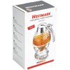 Westmark Honigbirne/Honig-Dosierer mit Untersatz, Fassungsvermögen: 200 ml, Wabenmuster, Glas/Kunststoff, Deluxe,