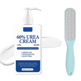 Virellay 150 ml Urea Cream 60 Percent - Moisturising Foot Cream for Very Dry Feet - Urea Foot Cream for Men and Women Body Care