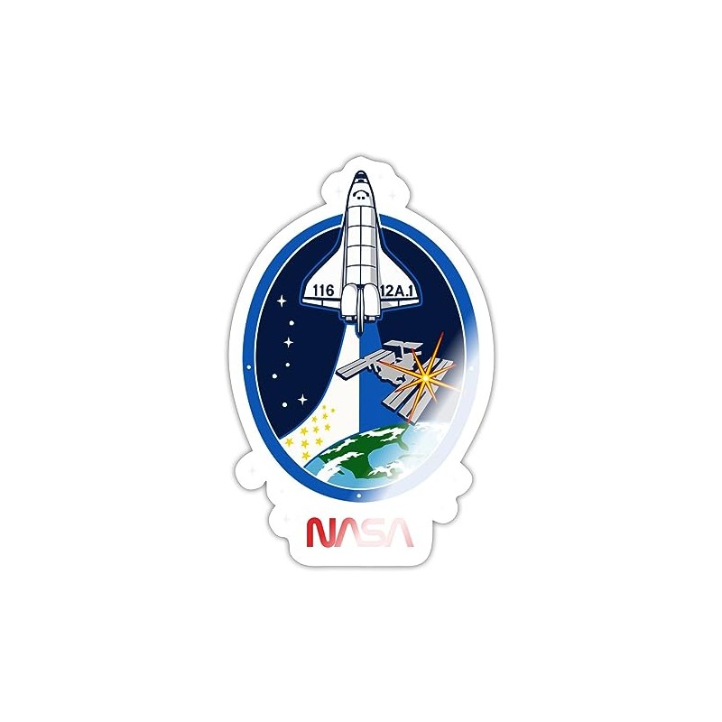 Spreadshirt NASA Discovery Sticker, 10 x 10 cm, White Glossy