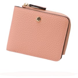 MR FONE Women's Mini Wallet, Genuine Leather, Bi-fold Wallet, Compact, Includes Coin Pocket, RFID Skimming Protection, dusty pink