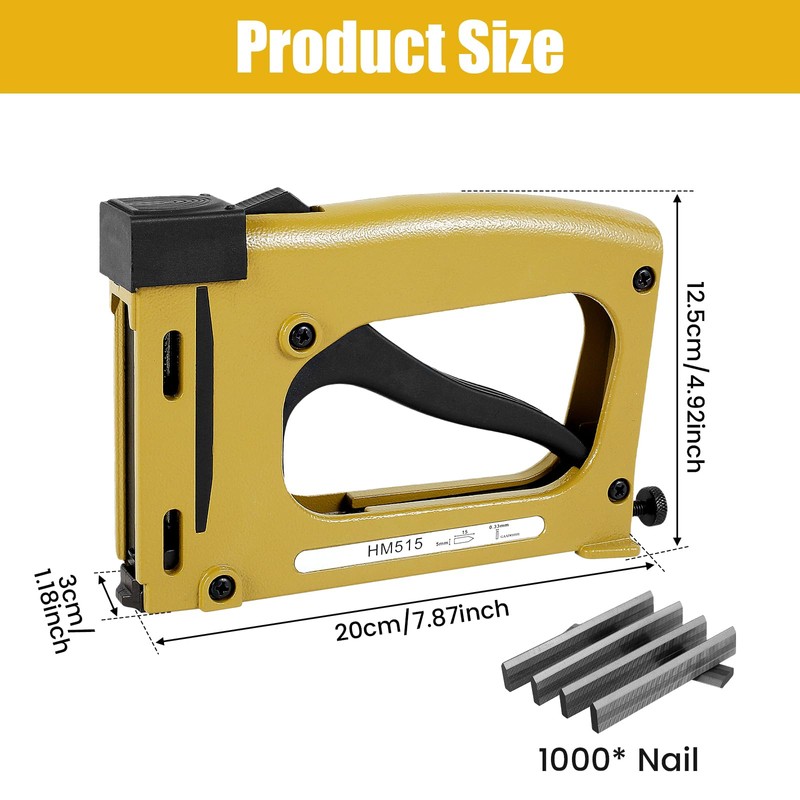 Point Driver, Aluminum Alloy Manual Framing Tool with 1000 Nails