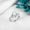Opal Urn Rings 925 Sterling Silver Urn Ring for Ashes