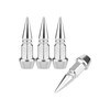 AIEX 4 Packs Spiked Aluminum Valve Stem Caps, Heavy Duty