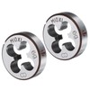 sourcing map 2pcs Round Threading Die M10 x 1.0 Metric