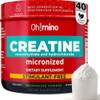 Ohmino- Complemento de Complejo de Creatina Patentado Vegano, Sin Azúcar,