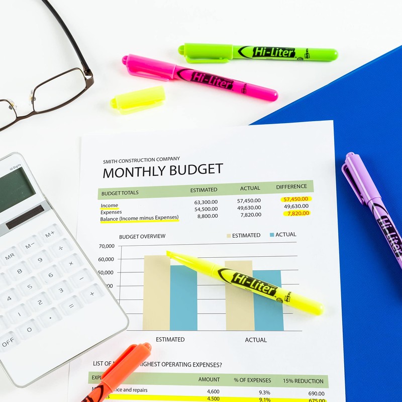 Avery Hi-Liter Pen-Style Highlighters, Smear Safe Ink, Chisel Tip, 6