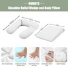 HOMBYS U Shaped Contoured Support Pillow & Wedge Pillow for