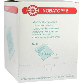 NOBATOP 8 Dressings 7.5 x 7.5 cm Sterile 60 x 2 Pieces