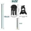 TIHOOD 200PCS/Set Bamboo Plant Stakes Kit, 50PCS Orchid Clips with