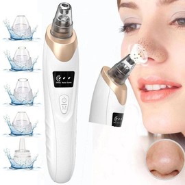 Electric Blackhead Remover Set, 1 Box Multifunctional Facial Pore Cleaner and 5 Probes, USB Rechargeable, Vacuum Facial Pore Cleaner, Facial Beauty Instrument for Women & Men,Ease of use