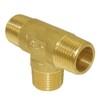 Joywayus 1/2 Inch NPT Brass Pipe Fitting Barstock Tee 3