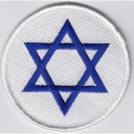 Israel Flag Logo Biker Embroidered Patch 3" iron-on