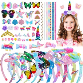 Headband Making Kit for Girls,Best Gifts for 6+ Year Old Girls DIY Hair Accessories for Girls Art and Craft Kits for Kids Make Your Own Fashion Headband for 6 7 8 9 10-12+ Year Old Girls