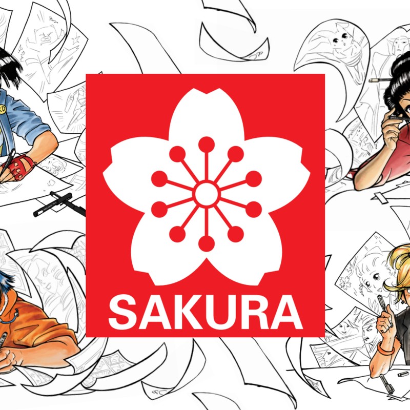 SAKURA Koi Colouring Brush Pen Set with 24 Colours, Brush
