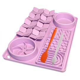 Lick Mat for Dogs with Suction Cups,Silicone Dog Lick Mat,Slow Feeder Bowl,Dog Puzzle Toy,Interactive Sniff Mat for Bored Puppies,Snuffle Mat for Pet Smell Training and Slow Eating