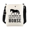 ENSIANTH Horse Crossbody Bag Gifts for Horse Lovers I'd Rather