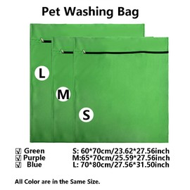 TopHomer Large Pet Washing Bag, 70 * 80cm Pet Hair Petwear Laundry Bag with Zipper, Pet Hair Catcher Wash Bag for Pet Bedding Blankets Towels, Purple
