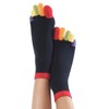 Knitido Rainbows Short Toe Socks with Colourful Toes, 95 %