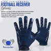 ROLANCIO Football Gloves (Navy Blue, Large)