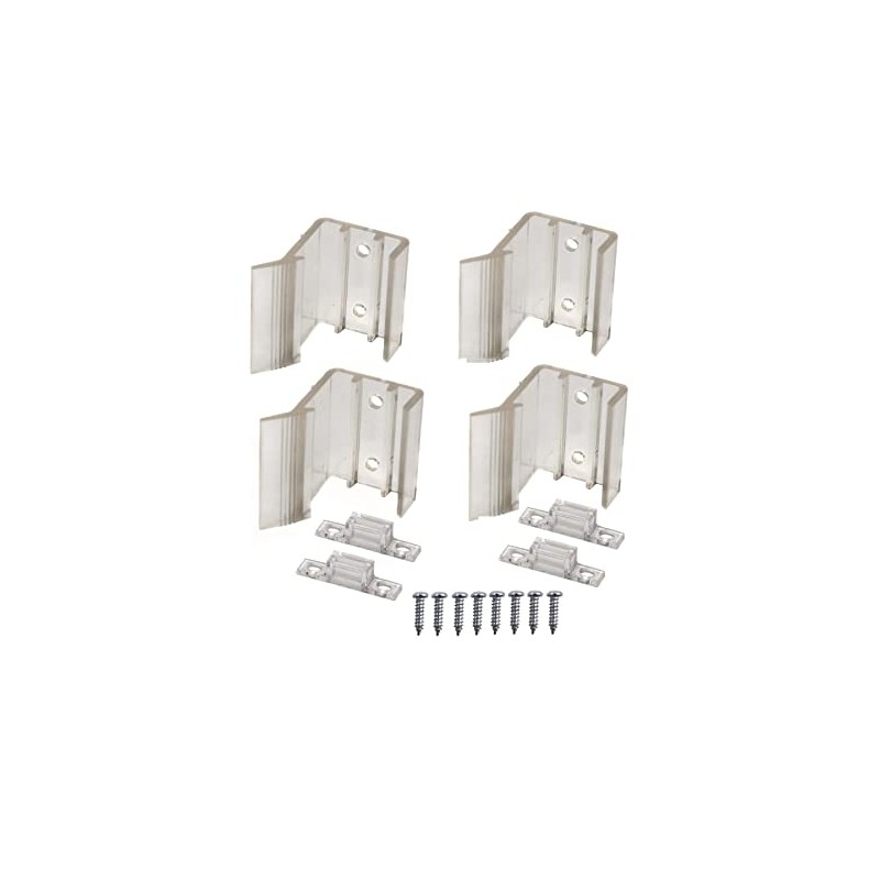 RV Designer H5277, Universal Sliding Mirrored Door Latch, 4-Pack, Interior