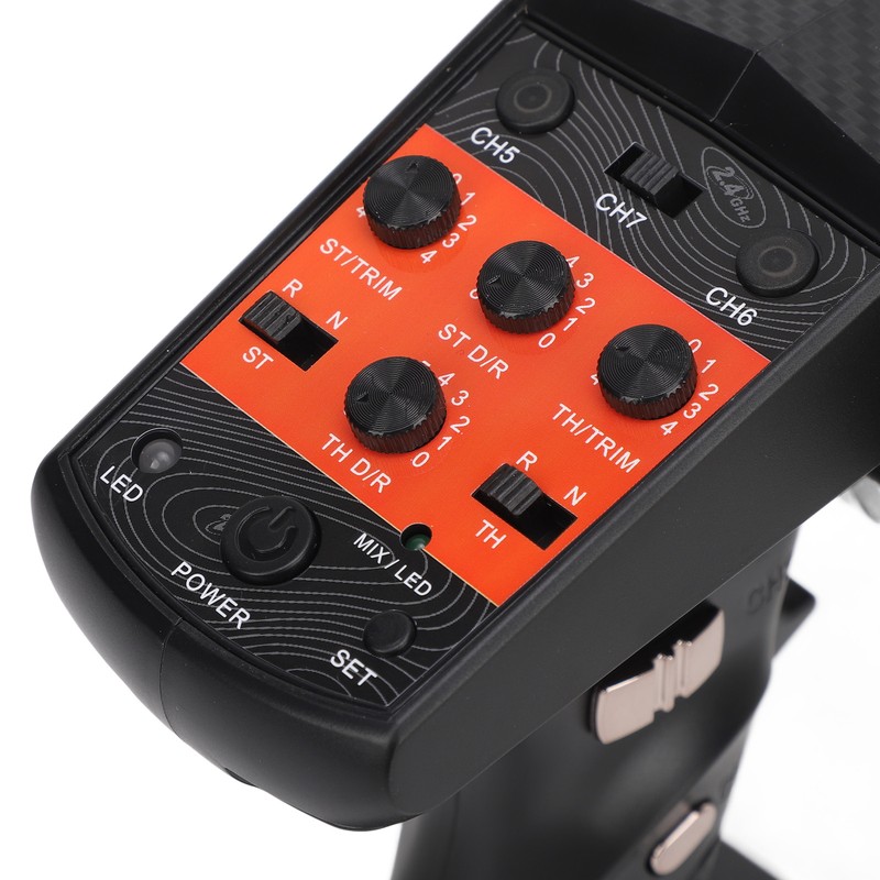 2.4G 7CH Radio Transmitter Remote Controller with Receiver 7 Channels