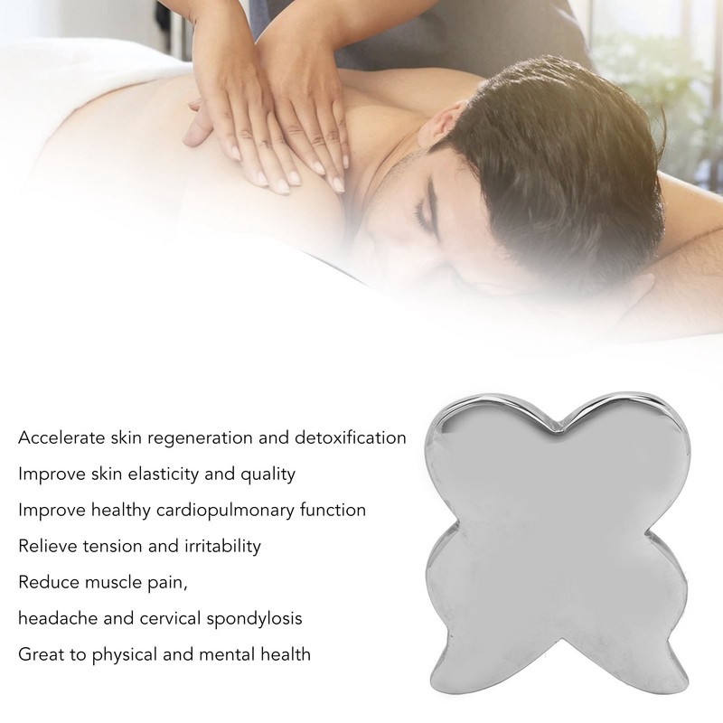 Terahertz Face Guasha Board Butterflies Shaped Promote Circulation Skin Guasha