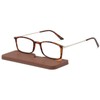 KoKoBin Ultra-thin anti-blue reading glasses, anti-glare glasses (leopard, 2.00)