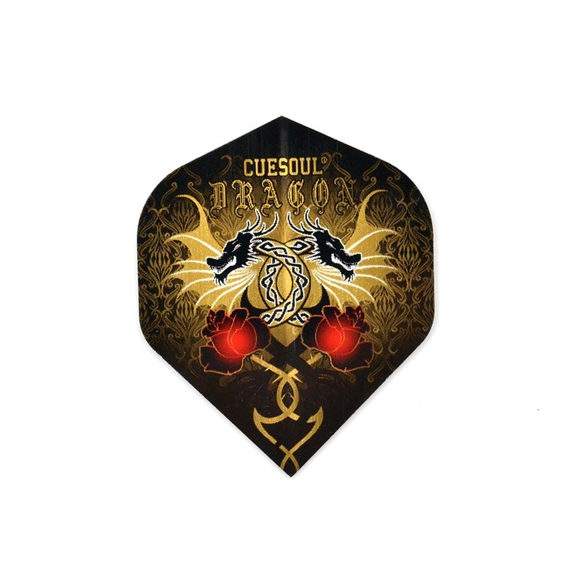 CUESOUL Standard Shape Super Thick Metallic Pattern Dart Flight, Set