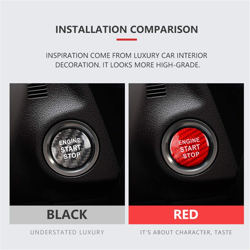 M.JVisun Red Ignition Starter Switch Sticker for Lexus ES GS