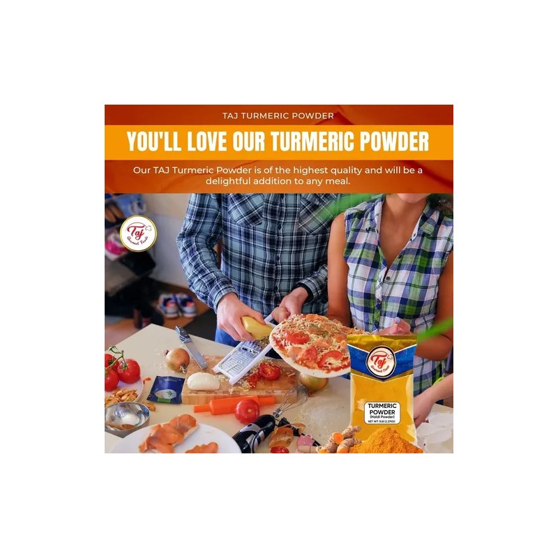 Taj Gourmet Foods Cúrcuma India En Polvo Taj 2.27 Kg