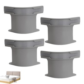 Zyluniy 4 x Bed Sheet Holders to Prevent Slipping, Universal for All Mattress Sizes, Non-Slip Fixing Strips for Mattress Protectors, Bed Linen & Blankets (Grey)