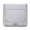 Floor Socket Waterproof Good Sealing Embedded Safe Practical Silver Bounce
