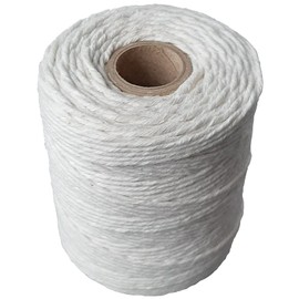 Generic Kitchen Twine Cotton Twine for Meat Vegetable or Fish Food Grade Kitchen Twine - String for Tightening, Baking or Grilling, String Perfect for DIY - White, 250g