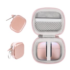 Alltravel True Wireless Earbuds Case Compatible with TAGRY X08, TOZO Wireless Earbuds Like T6, T12, TA, NC9, NC2 (Rose Gold)