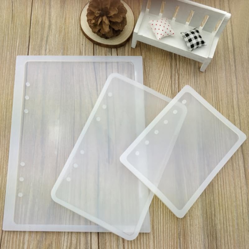 SEWACC 9piezas Molde De Silicona Para Libretas Molde Transparente De