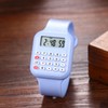 JewelryWe Children's Digital Watch with Calculator Rectangular Digital Electronic Watch
