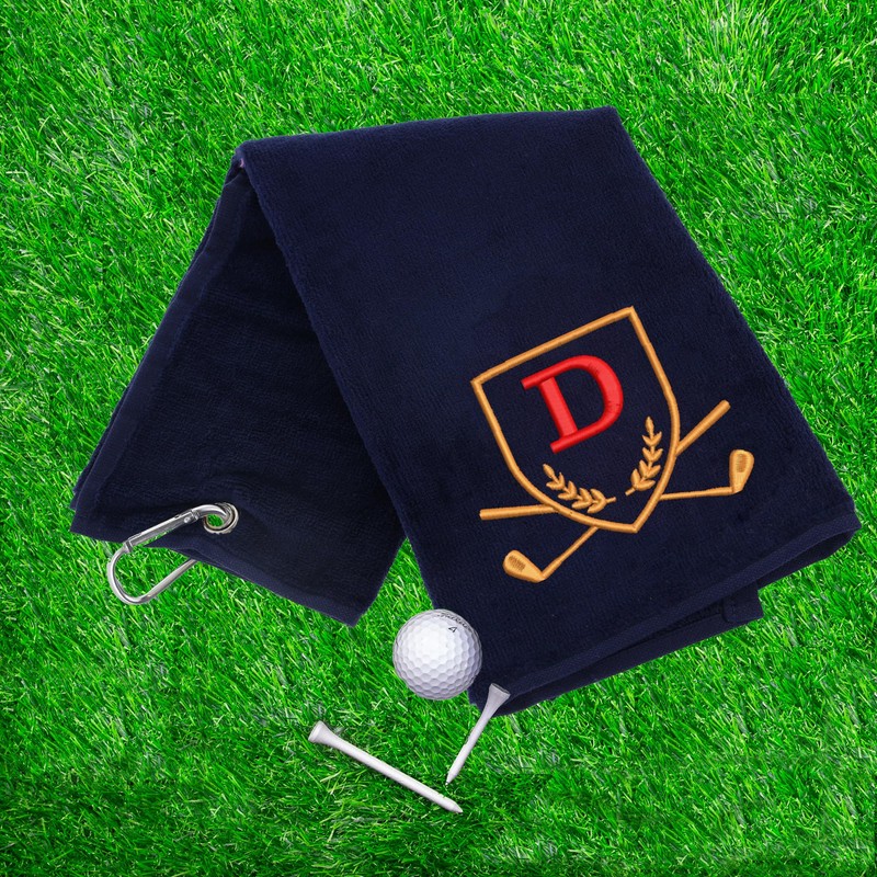 Always Looking Good Golf Towel with Monogrammed Embroidery Initial Letter