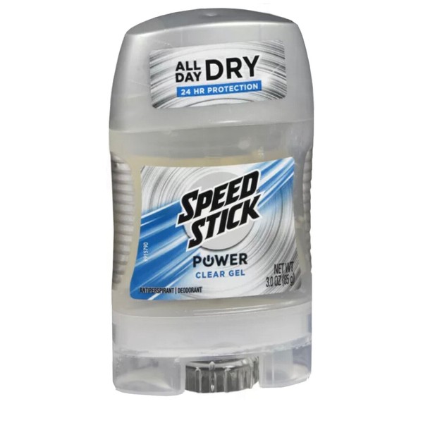 2 X Speed Stick Antiperspirant/ Deodorant Power Clear Gel 3 oz