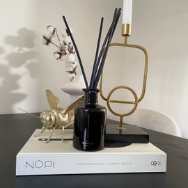 Luxury Reed Diffusers for Home | Aromatherapy Scented | 12 Weeks Long Lasting Fragrance | 5 Thick Natural Rattan Reeds | The Copenhagen Company - Bergamot, Rose & Sandalwood (150ml)