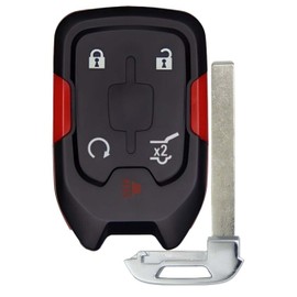 1x New Replacement Proximity Key Fob Compatible with & fit for Select GM GMC Terrain HYQ1AA AS 315 MHz - HYQ1AA-RED-04